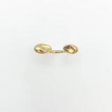 "BAGUE DOUBLE COEUR" BAGUE VERMEIL OR 18 CARATS