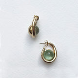 " BOUCLE GRANDE ECLIPSE " VERMEIL OR 18 CARATS-VENTE D'ARCHIVE