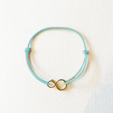 BRACELET CORDON MINI INFINI VERMEIL OR 18 CARATS