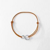 BRACELET CORDON MINI INFINI ARGENT 925 PASSIVÉ