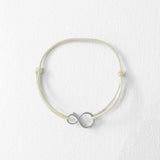 BRACELET CORDON MINI INFINI ARGENT 925 PASSIVÉ