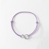 BRACELET CORDON MINI INFINI ARGENT 925 PASSIVÉ