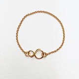 "BRACELET MINI INFINI"-BRACELET VERMEIL OR 18 CARATS
