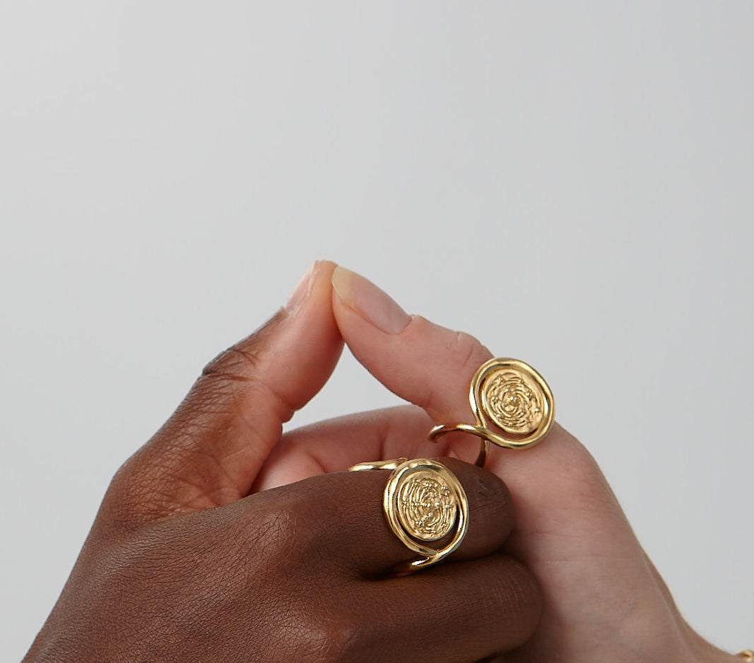 Chevalière | vermeil or 18 carats | Fabriqué en France | LAH Paris