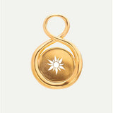 PENDENTIF ASTRE VERMEIL OR 18 CARATS PERSONNALISABLE