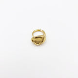 "BAGUE COEUR" BAGUE VERMEIL OR 18 CARATS