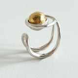 「CHEVALIÈRE ECLIPSE」18K 包金祖母綠戒指