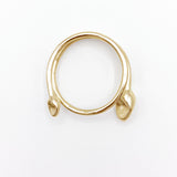 "KEYRING COEUR" 18 CARAT GOLD VERMEIL