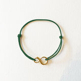 BRACELET CORDON MINI INFINI VERMEIL OR 18 CARATS
