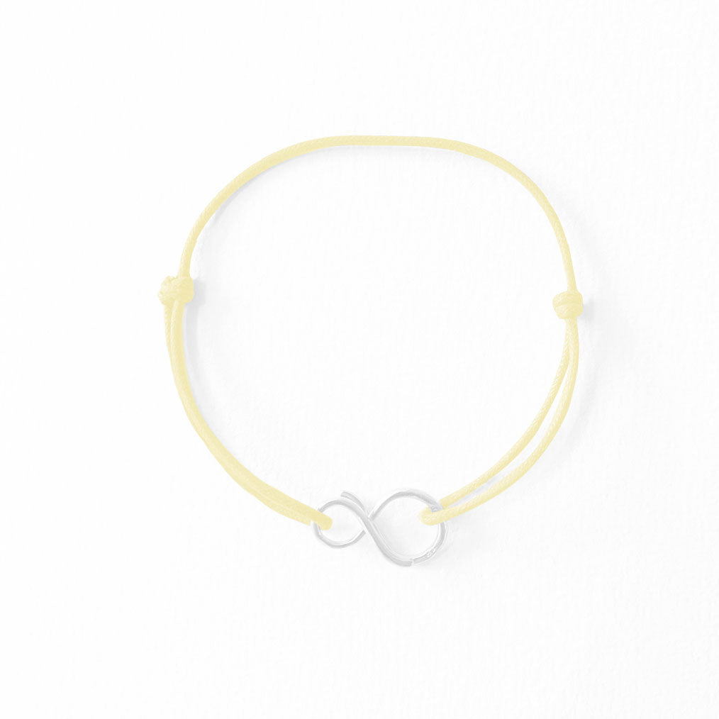 MINI INFINITY CORD BRACELET 925 SILVER PASSIVATED