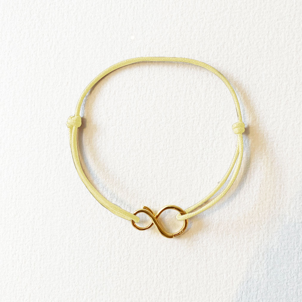 MINI INFINITY CORD BRACELET 18K GOLD VERMEIL