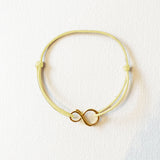 MINI INFINITY CORD BRACELET 18K GOLD VERMEIL