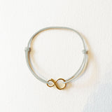 BRACELET CORDON MINI INFINI VERMEIL OR 18 CARATS