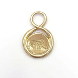 CAPRICORN PENDANT IN 18 CARAT GOLD VERMEIL