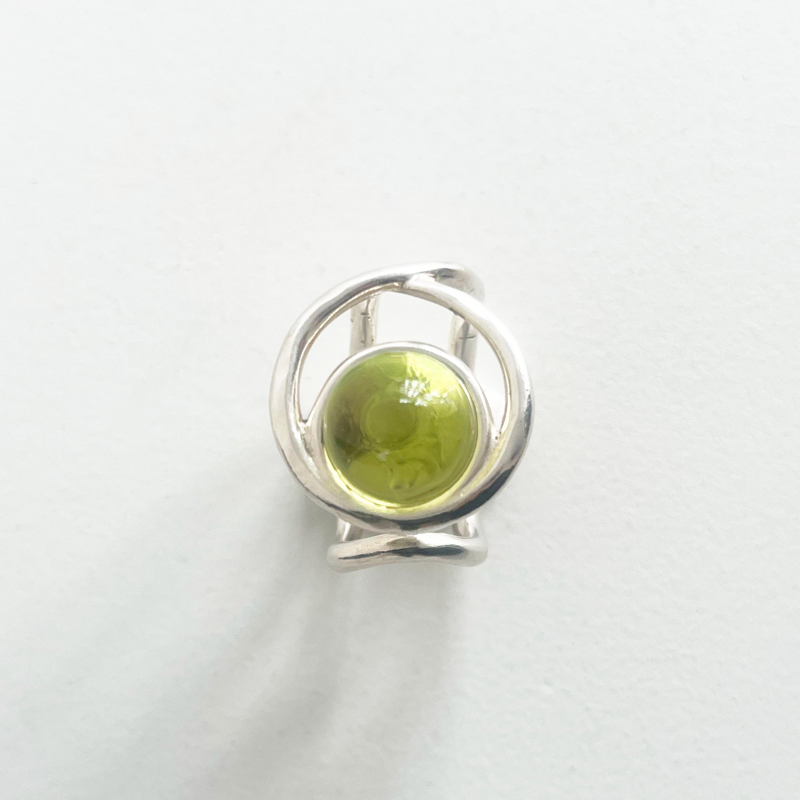 “ECLIPSE SIGNET RING” TRANSPARENT PASSIVATED 925 SILVER