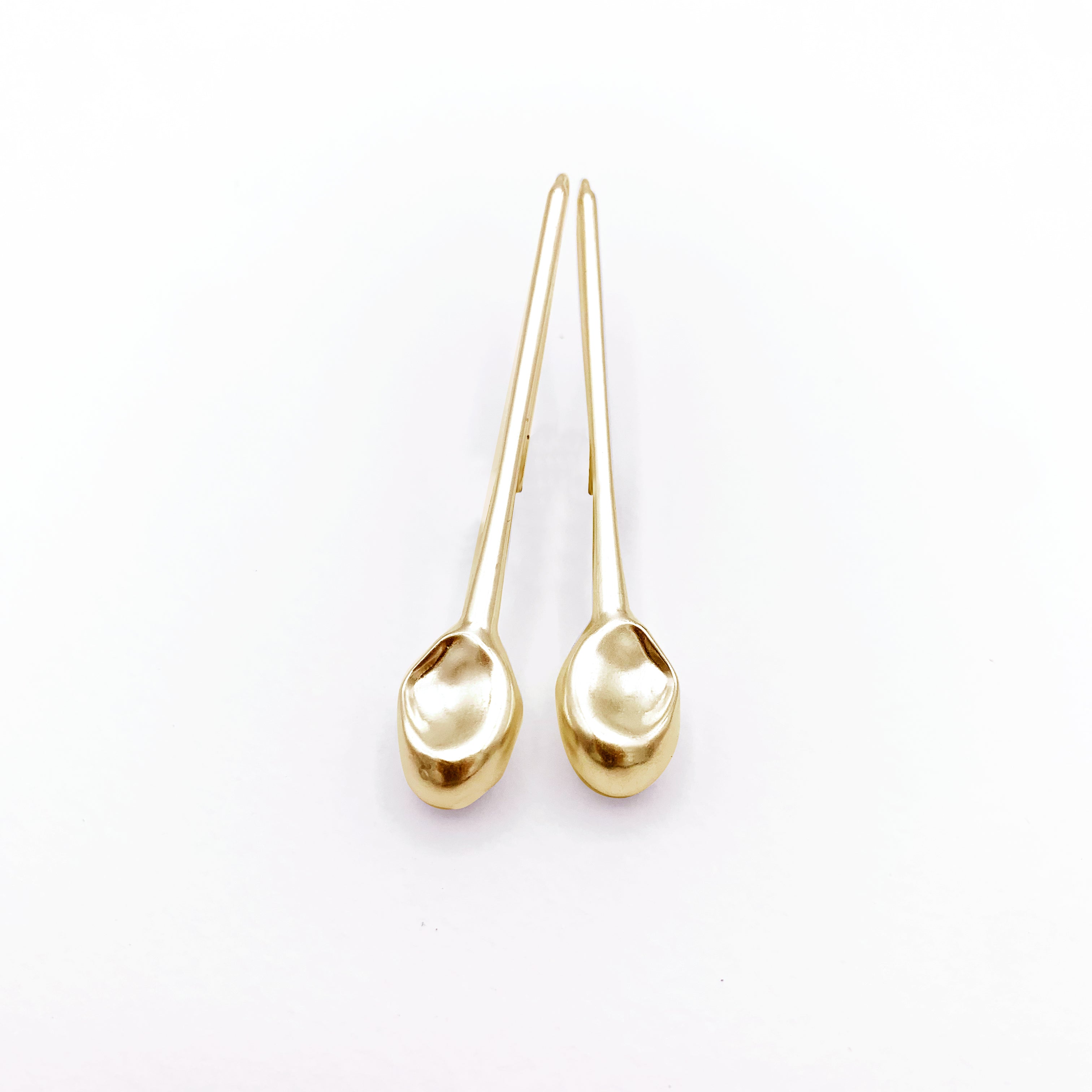 "HEART SLEEPERS" 18 carat GOLD VERMEIL