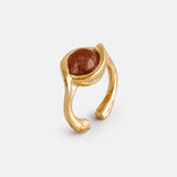 "EARCUFF ECLIPSE"-EARCUFF VERMEIL OR 18 CARATS