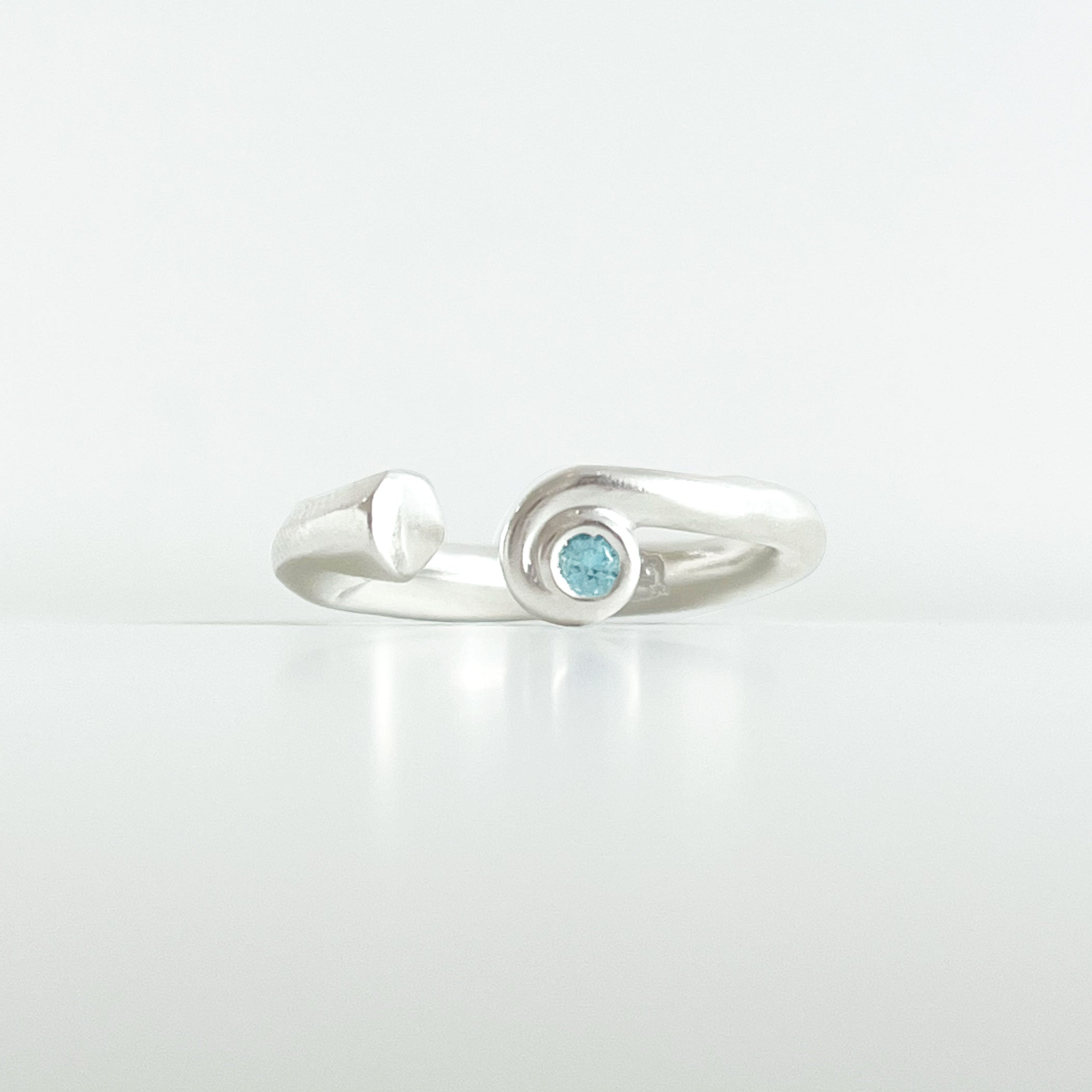 "EMBRASSER" ARGENT 925 PASSIVÉ SERTIE DE PIERRES FINES