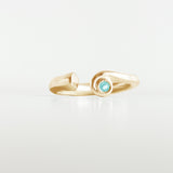 "EMBRASSER"VERMEIL OR 18 CARATS SERTIE DE PIERRES FINES
