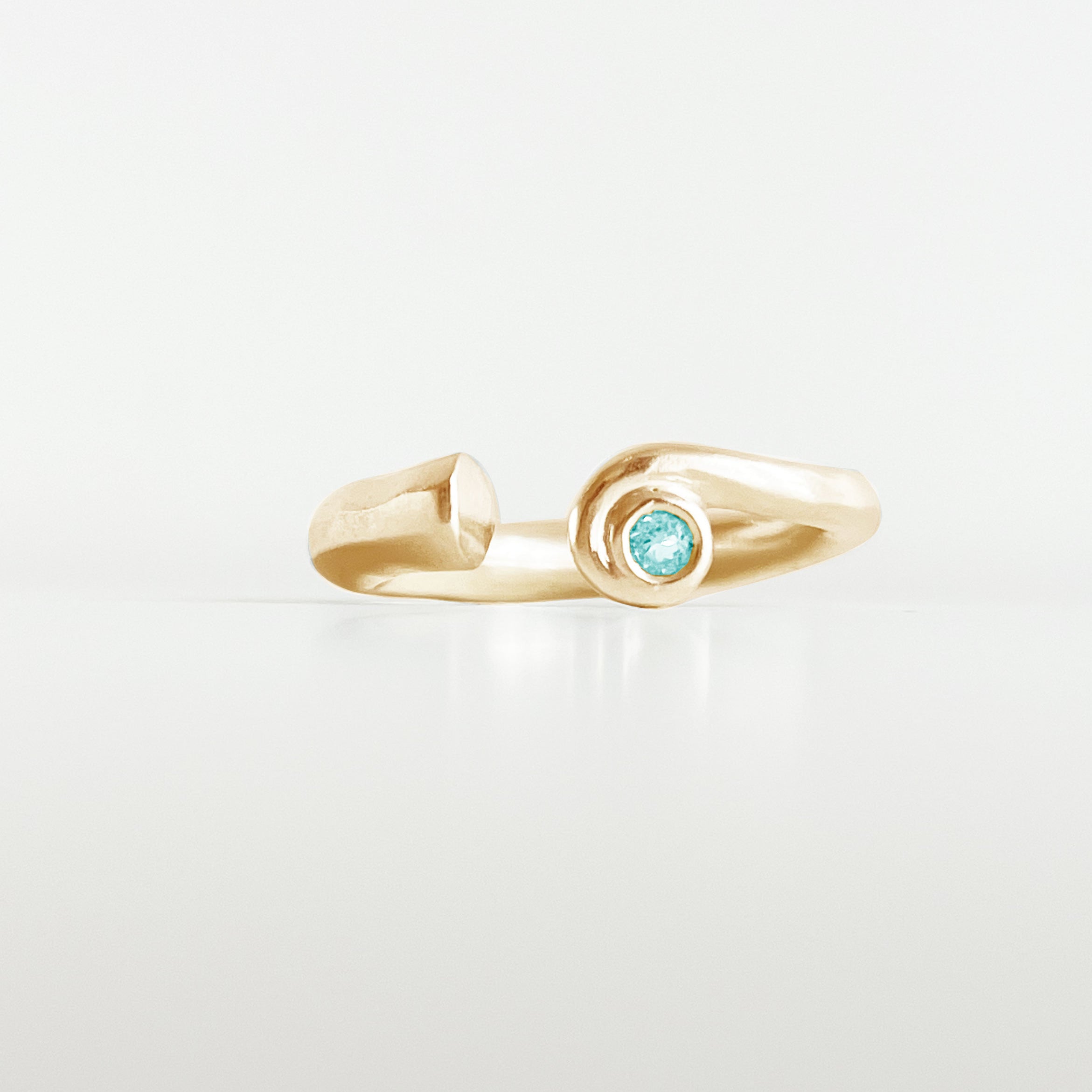 "EMBRASSER"VERMEIL OR 18 CARATS SERTIE DE PIERRES FINES
