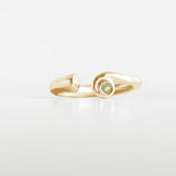 "EMBRASSER"VERMEIL OR 18 CARATS SERTIE DE PIERRES FINES