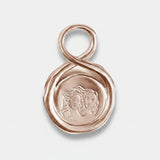 PENDENTIF GEMEAUX EN BRONZE ROSÉ