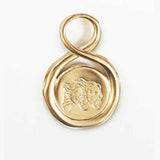 GEMINI PENDANT IN 18 CARAT GOLD VERMEIL