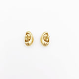 "GOUTTES COEUR" BOUCLE D'OREILLE EN VERMEIL OR 18 CARATS