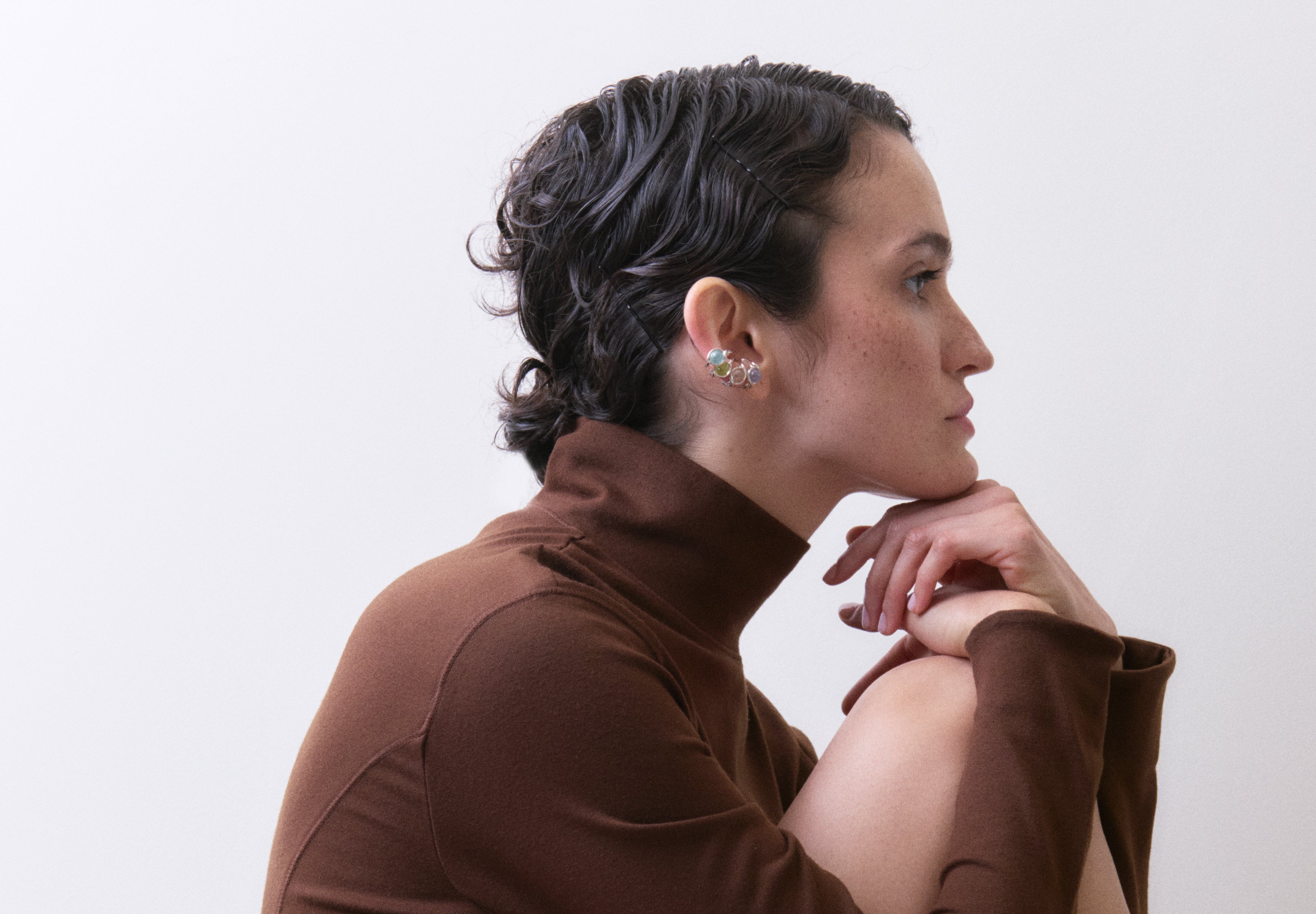 "LE EARCUFF ECLIPSE GELATO" ARGENT 925 PASSIVÉ