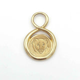 18 CARAT GOLD VERMEIL LION PENDANT