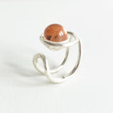“ECLIPSE SIGNET RING” TRANSPARENT PASSIVATED 925 SILVER