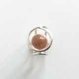 “ECLIPSE SIGNET RING” TRANSPARENT PASSIVATED 925 SILVER