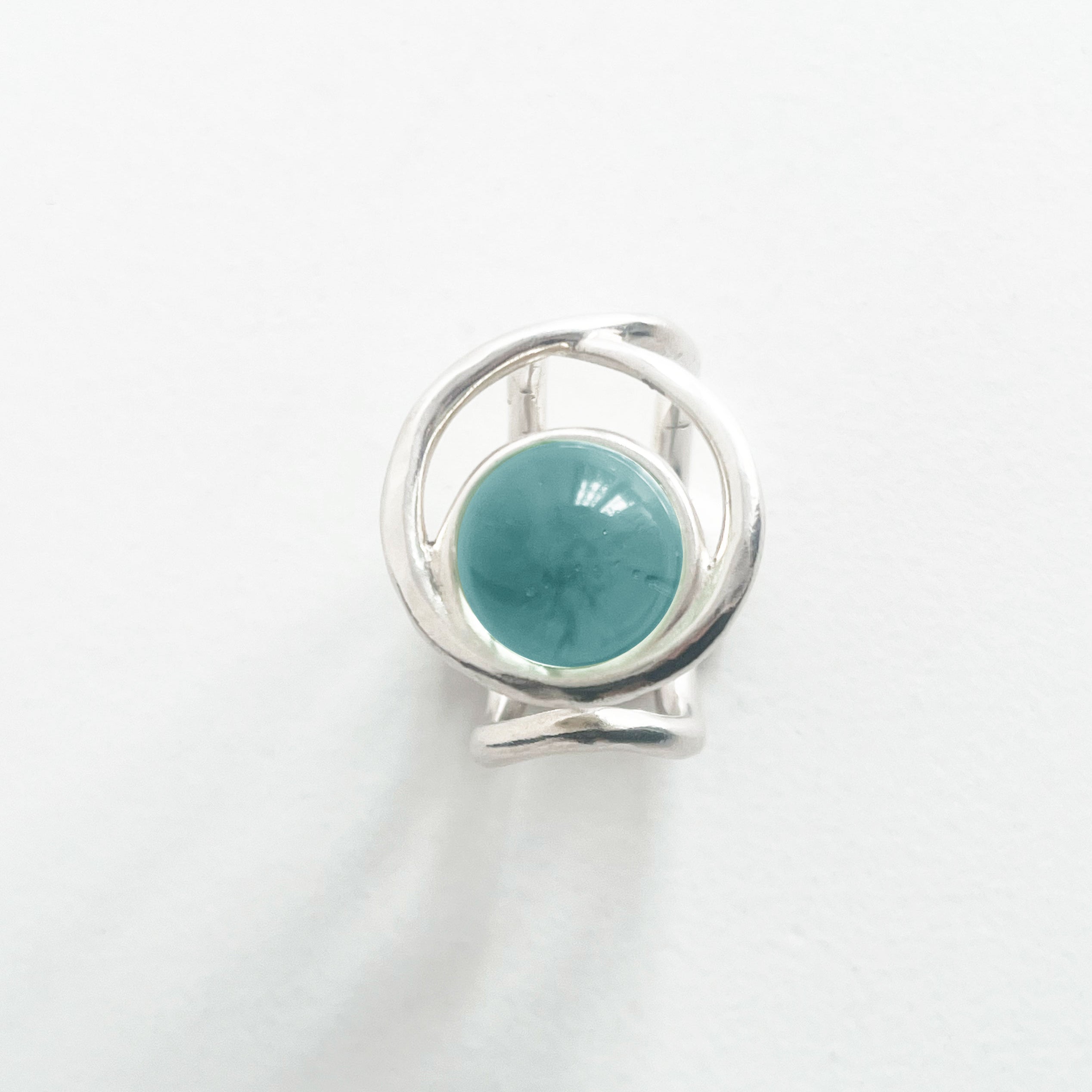 “ECLIPSE SIGNET RING” TRANSPARENT PASSIVATED 925 SILVER