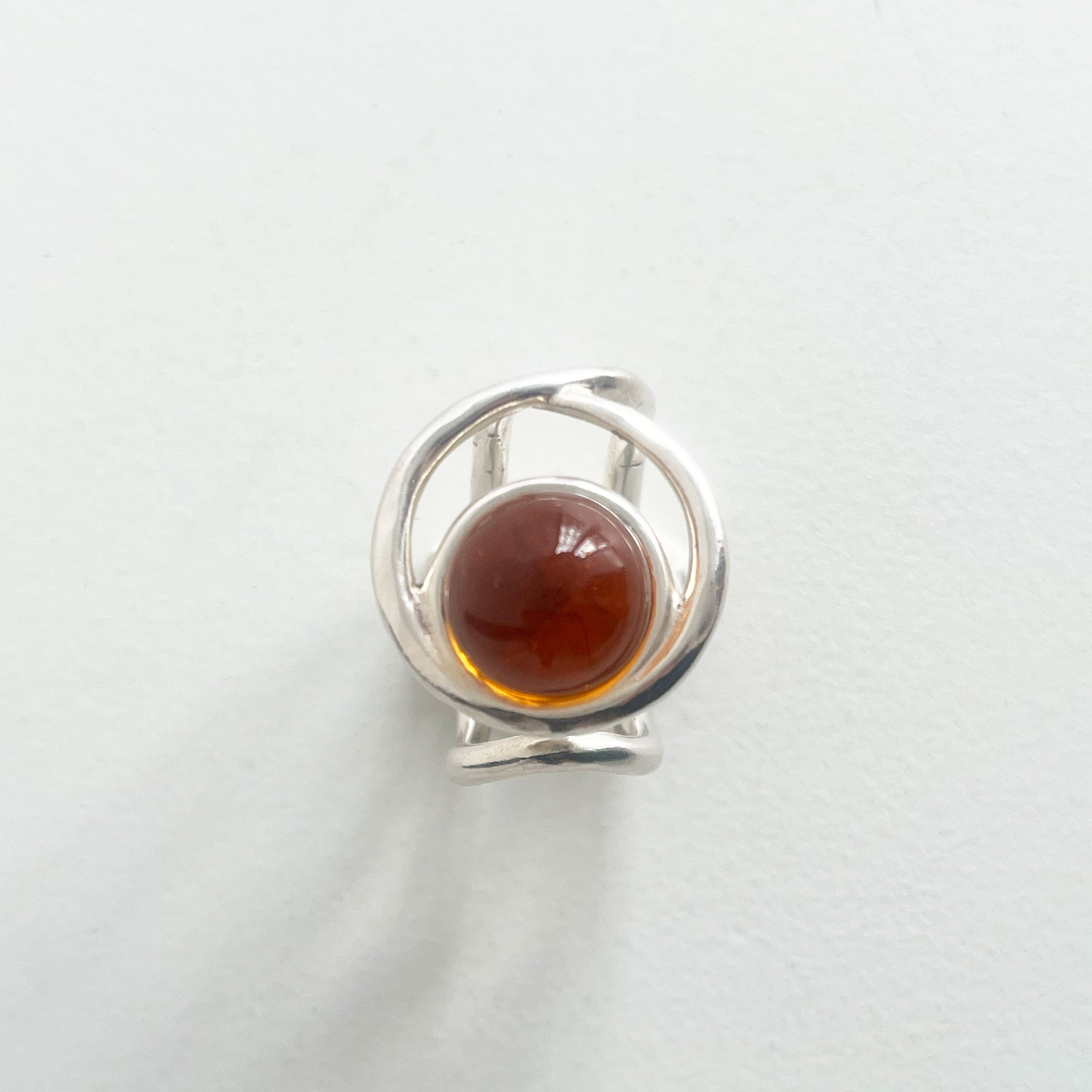 “ECLIPSE SIGNET RING” TRANSPARENT PASSIVATED 925 SILVER