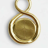 MEDAILLE GRAVÉE POINTS  CARDINAUX VERMEIL OR 18 CARATS