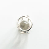 “ECLIPSE SIGNET RING” TRANSPARENT PASSIVATED 925 SILVER
