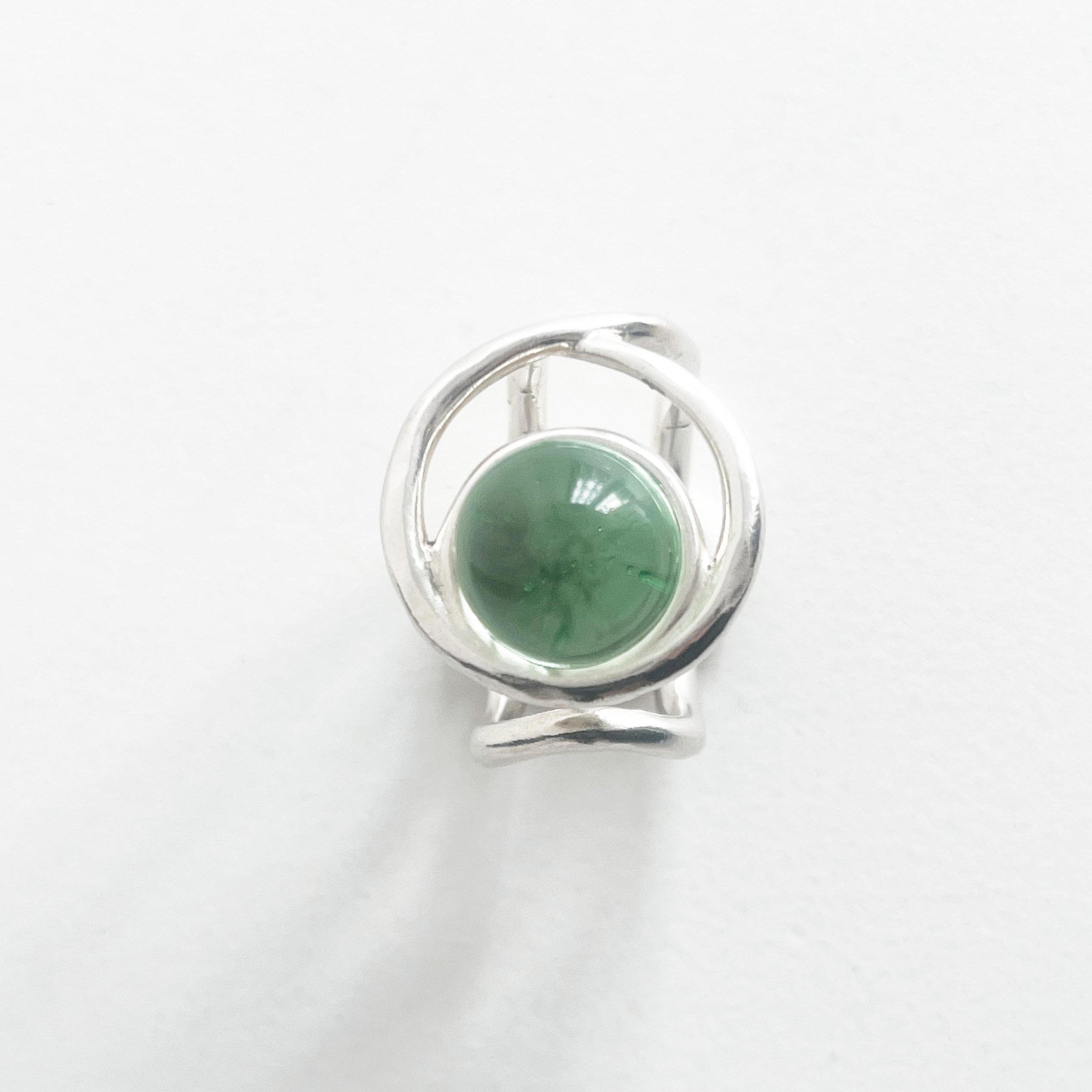 “ECLIPSE SIGNET RING” TRANSPARENT PASSIVATED 925 SILVER