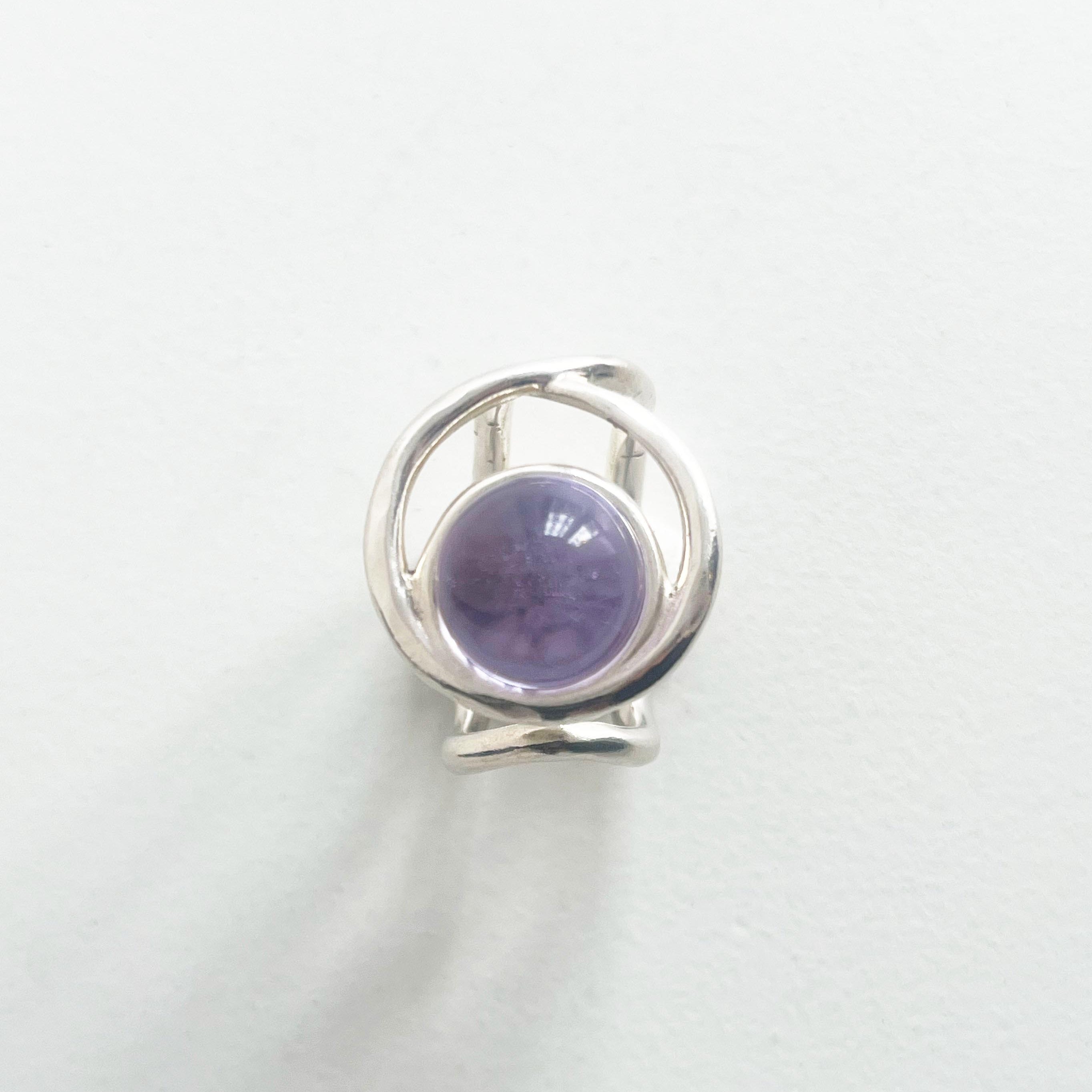 “ECLIPSE SIGNET RING” TRANSPARENT PASSIVATED 925 SILVER