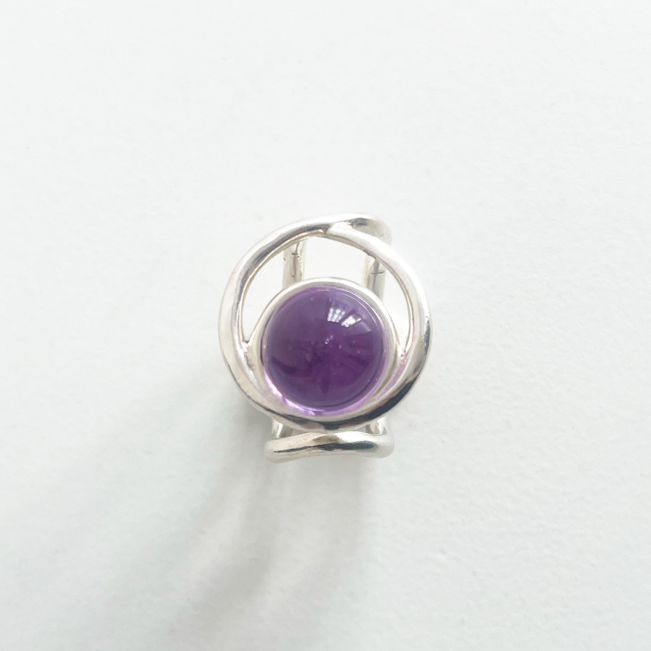 “ECLIPSE SIGNET RING” TRANSPARENT PASSIVATED 925 SILVER