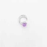 “ECLIPSE SIGNET RING” TRANSPARENT PASSIVATED 925 SILVER