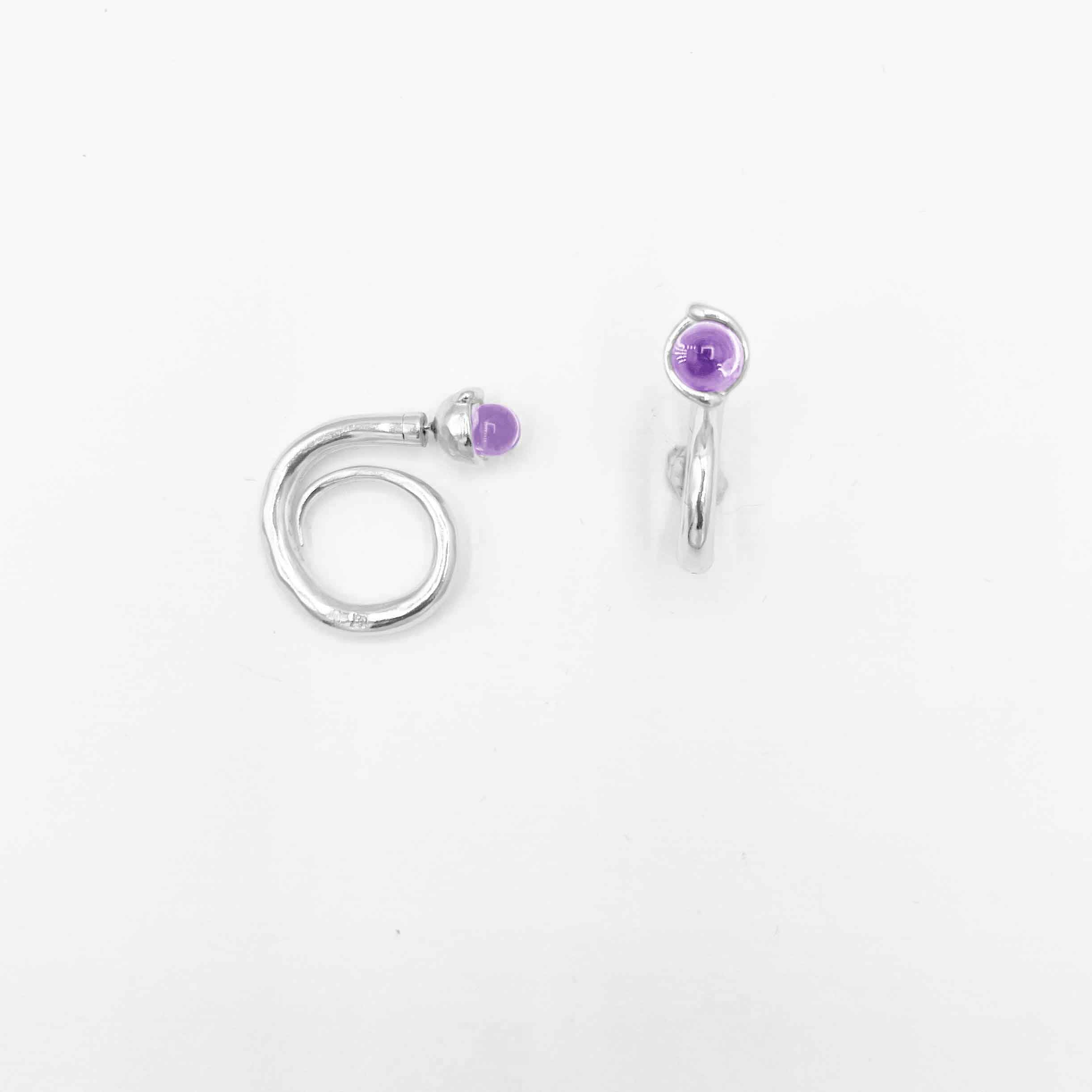 "GALACTIC CURVE" PASSIVATED 925 SILVER