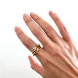 "EMBRASSER"VERMEIL OR 18 CARATS SERTIE DE PIERRES FINES