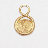 PENDENTIF VERSEAU OR 18 CARATS