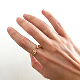 "EMBRASSER"VERMEIL OR 18 CARATS SERTIE DE PIERRES FINES